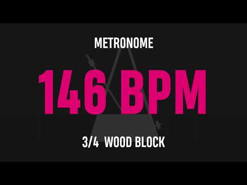 146 BPM 3/4 - Best Metronome (Sound : Wood block)