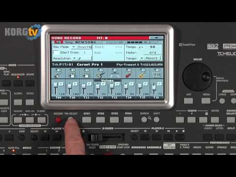 KORG TV / Pa900 Video Anleitung - Teil 7 - Song aufnehmen