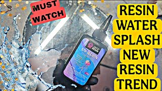 Can Resin Really Look Like Water💧? ATTEMPT To Make WATER SPLASH With RESIN 🌊