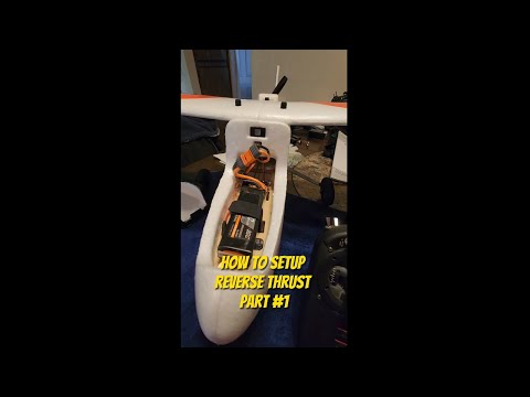 How to set up reverse thrust part 1 on the Hobbyzone Aeroscout #shorts