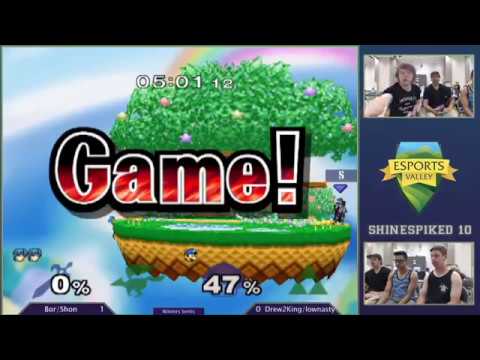 Shinespiked 10 Melee Doubles: Winners Semis - Shon/Bor vs Drew2King/Lownasty