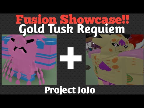 GOLD TUSK REQUIEM FUSION SHOWCASE ! | Project jojo (pjj)