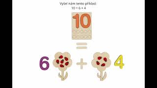 Kytičky na rozklad čísel sada