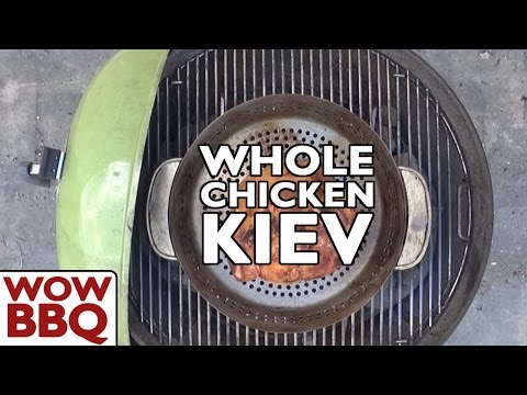 Weber Charcoal BBQ - Whole Chicken Kiev