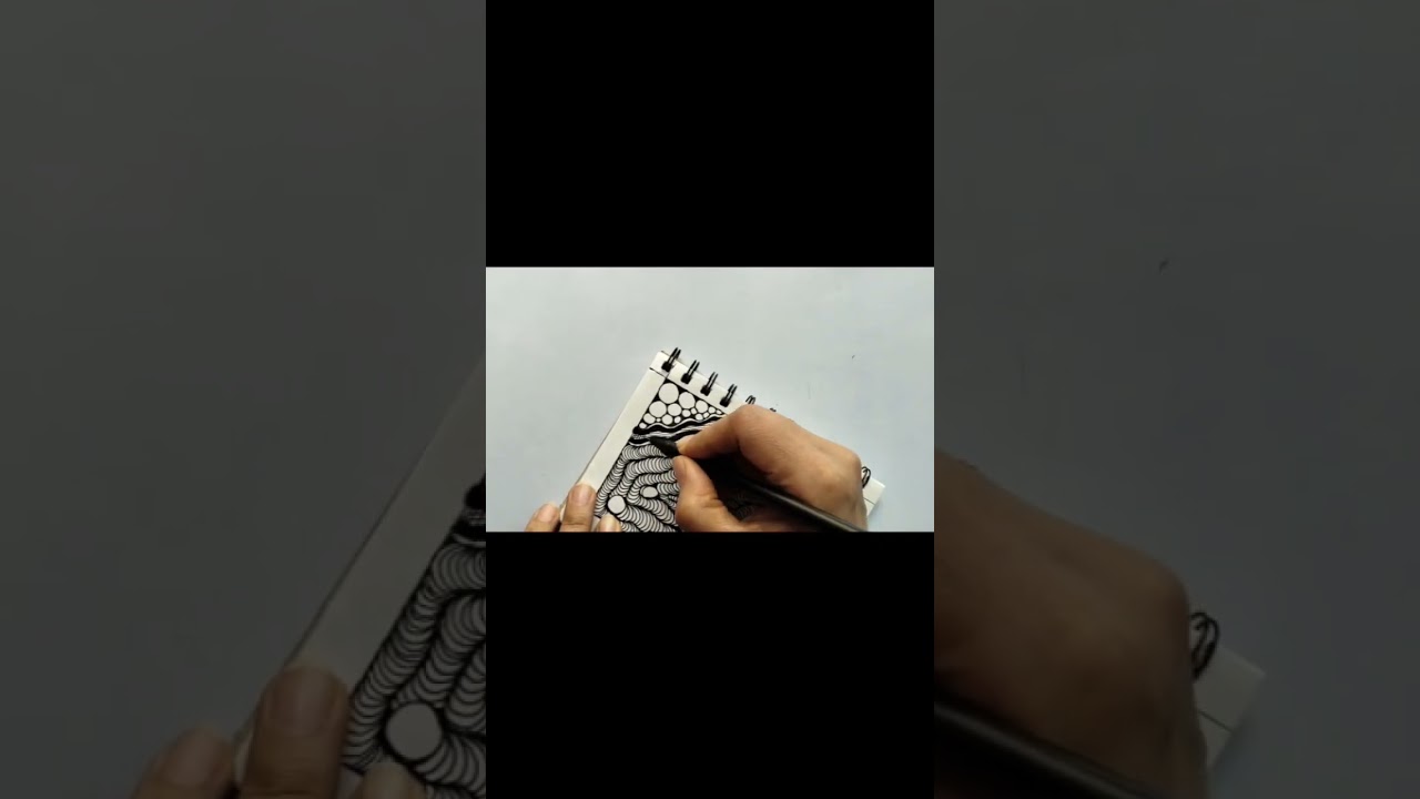 Zentangleart Pattern ll #shorts