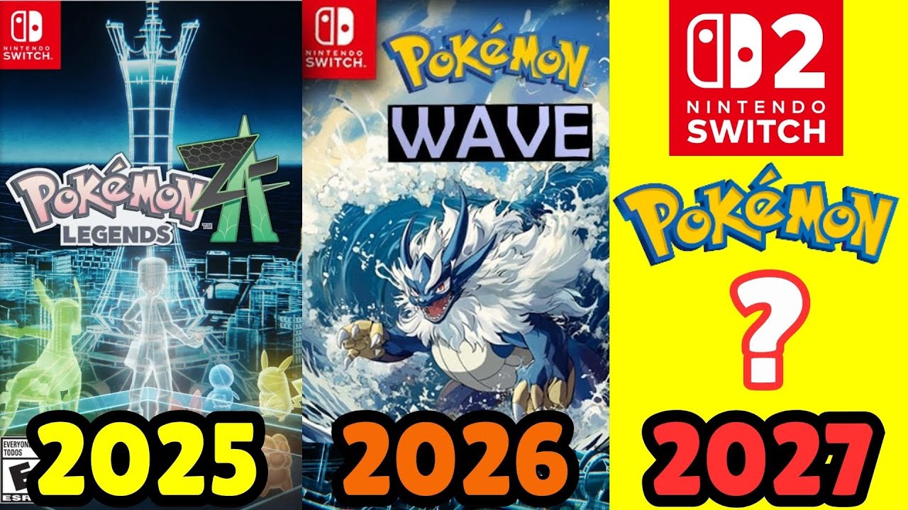 VAZOU NOVO JOGO E AGORA POKÉMON TEM 3 PROJETOS EM DESENVOLVIMENTO: LEGENDS Z-A, GEN 10 E ??