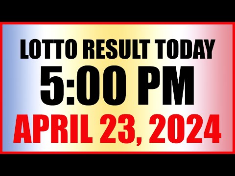 Lotto Result Today 5pm April 23, 2024 Swertres Ez2 Pcso