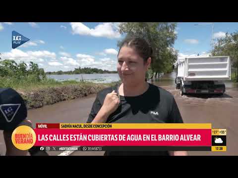 Desde Concepción: un barrio quedó completamente inundado