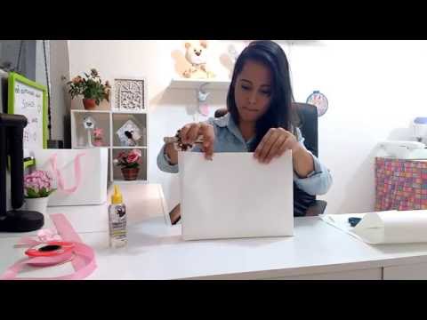 Sacola de papel - passo a passo. Camilla Gomes | Paper bag diy |