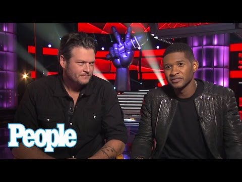 Blake Shelton & Usher Stare at Shakira! | Up Close | People