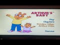 Arthur Arthur S Baby DVD Menu Walkthrough 2003
