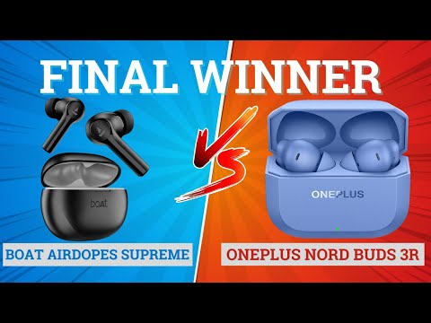 Thumbnail for BoAt Airdopes Supreme vs OnePlus Nord Buds 3R 🔥 Best Music, Bass & Gaming Earbuds⚡️