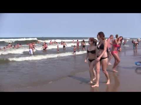 Plaża Władysławowo, wysoka fala 2013