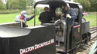 preview picture of video 'The Decauville French Steam Locomotive at the 2012 Dalton Threshing Show'