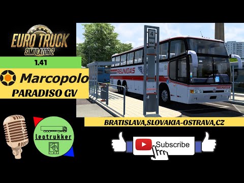 ETS 2 1.41●Marcopolo Paradiso GV1150●Bratislava,Slovakia-Ostrava,Czech Republic🎙