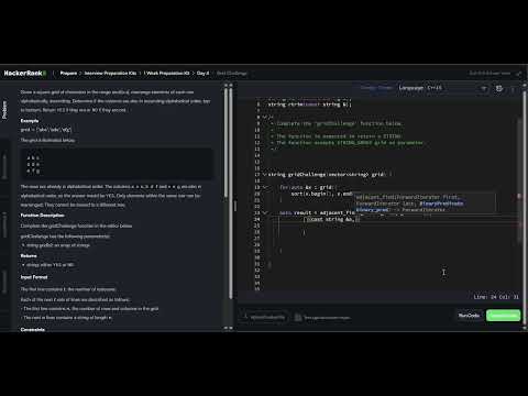 (HACKER RANK) USING LAMBDA TO SOLVE A MATRIX QUESTION