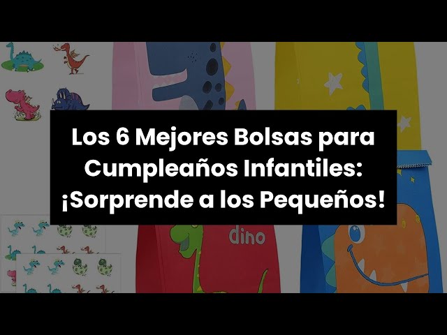Vídeo relacionado con 50 Piezas Bolsas para Fiestas de Cumpleaños Infantiles, Bolsas Regalo, Bolsas Chuches Cumpleaños Infantil, Bolsas de Galletas para Fiestas para Decoración de Fiestas de Cumpleaños Infantiles (c)