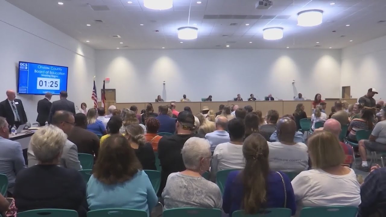 Onslow County Schools meeting has packed house, parents concerned over safety