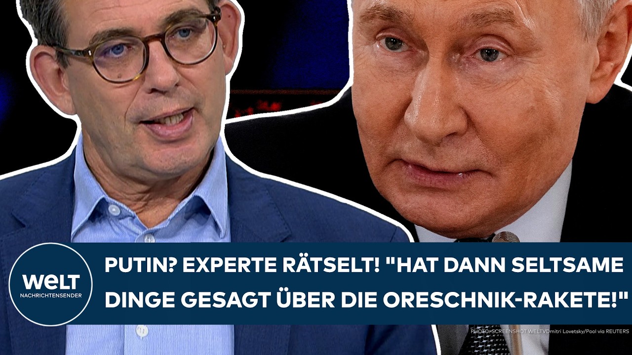 UKRAINE-KRIEG: Putin? Experte rätselt! "Hat dann seltsame Dinge gesagt über die Oreschnik-Rakete!"