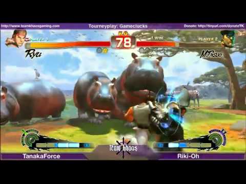 Gameclucks January Winners Semi-Finals SSF4 Singles --  TanakaForce (RYU) vs Riki-Oh (DIC)