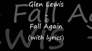 Glenn Lewis- Fall Again