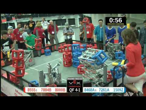 2015 VRC Math QF4-1 - 8555 7884B 8000B vs 8468A 7261A 1509Z - 39 to 54 - VEX Worlds 2015 - Math Div