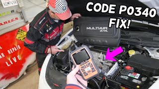 FIX CODE P0340 2.4 DODGE DART, CHRYSLER 200 JEEP CHEROKEE RENEGADE COMPASS, FIAT 500X,PROMASTER CITY
