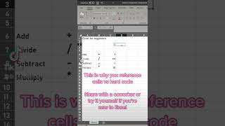 Beginner math, cell references, select all, and sizing rows and columns. Learn the symbols to perform basic math like addition, subtraction, multiplication and division. Additionally, see why you use different cell references. - Excel Xpert tutorial video