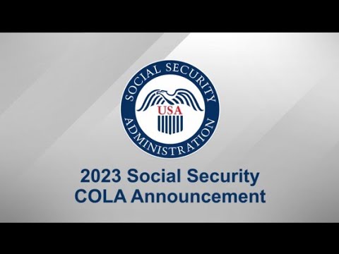 Social Security Administration video announcing the 8.7 percent benefit increase for 2023