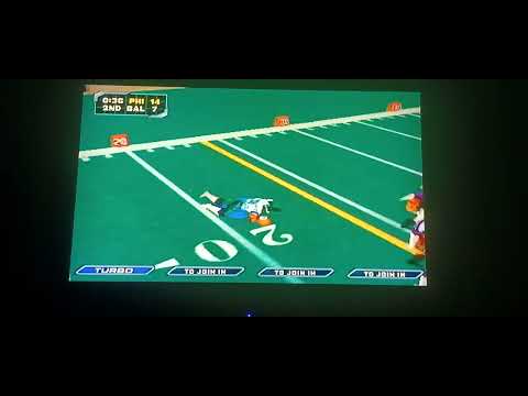 Quick game of NFL Blitz Silver Special Edition N64