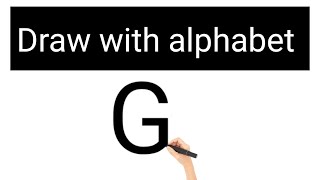 #shorts | how to draw giraffe | easy drawing with alphabet G | draw giraffe step by step easy