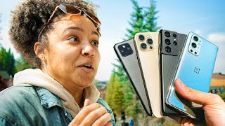 Guess the Phone, Get the Phone! – iPhone 12 Pro Max vs Samsung S21 Ultra vs OnePlus 9 Pro vs Pixel 5