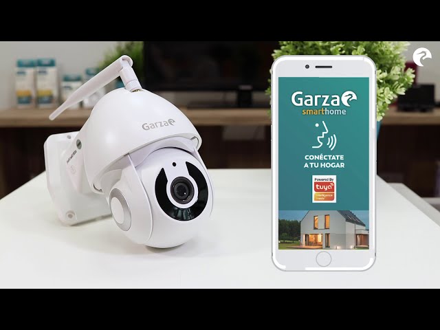 Garza Smart Cámara Inteligente de Vigilancia 1080P HD Wifi 360° para Exterior video