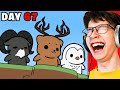 Deer Monster vs 99 Nights of The Forest (Funny Animation)