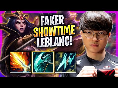 FAKER SHOWTIME WITH LEBLANC! - T1 Faker Plays Leblanc MID vs Ryze! | Season 2023