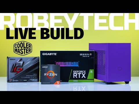$2000 PC Build - Giveaways + Purple Cooler Master NR200P Build (5600x / EVGA 3070)