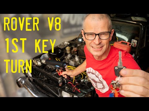 4.6 Rover V8 first crank!