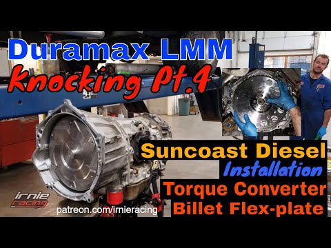 Duramax LMM Knocking Pt.4: Suncoast Diesel 1800-Low-Stall Converter & Billet Flex-plate Installation