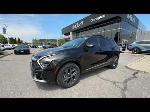 2023 Kia Sportage Hybrid in Black for sale at Clarington Kia in Bowmanville, ON