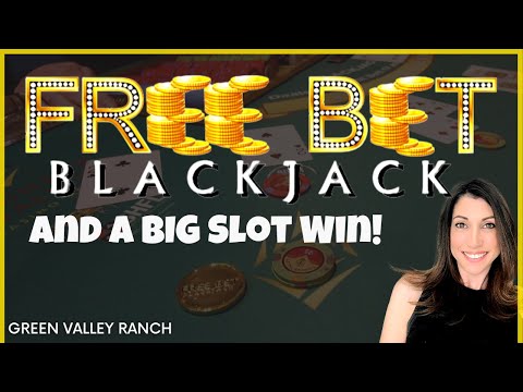 ⭐️ FREE BET BLACKJACK AMAZING START AND THEN A BIG FINISH ON SLOTS #blackjack #slots #lasvegas