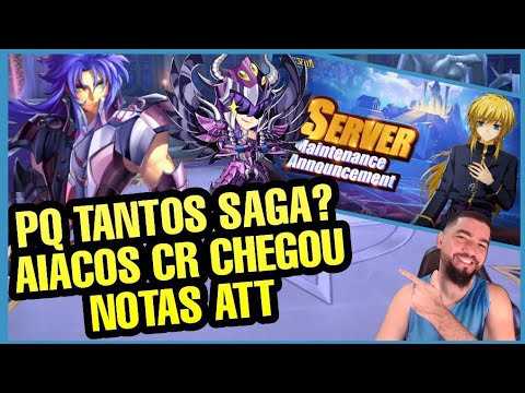 Confirmado Aiacos CR Global. Pq Temos Tantos Saga? Notas de Atualização - Saint Seiya Awakening