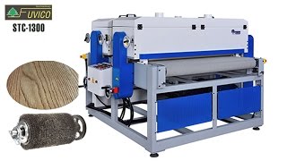 MÁY CHÀ NHÁM CHỔI THÉP - TẠO VÂN GỖ