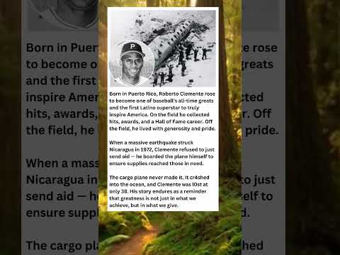 Roberto Clemente’s Final Act of Greatness ⚾✨
