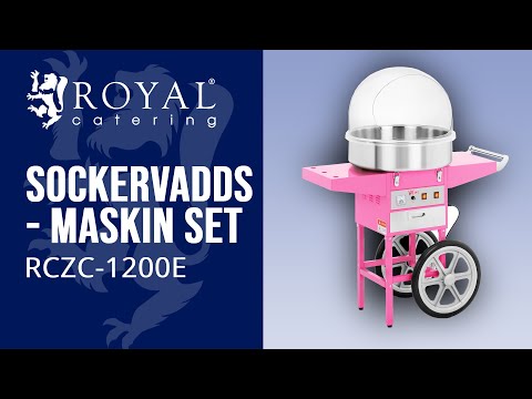 video - Sockervaddsmaskin set - 52 cm - 1200 W