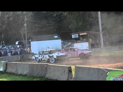 Woman Driver Wants Out in 2011 Westfield Fair Demolition Derby