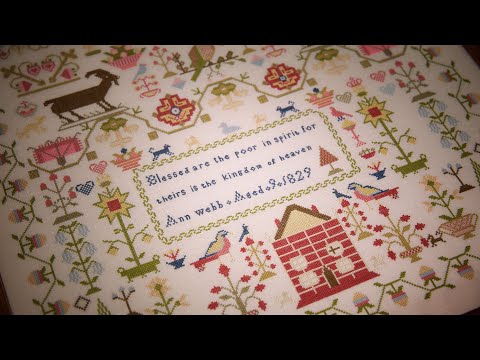 Flosstube #209 - Ann Webb 1829 now available as a printed booklet from Hands Across the Sea Samplers