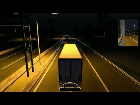 YAĞMURLU BİR AKŞAM - DUİSBURG-CALAİS YOLU TEHLİKELİ SOLLAMA! @TruckersMPOfficial