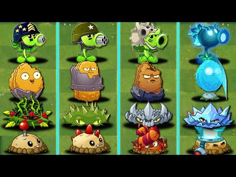 4 Team Plants PRIMAL x CLASSIC x MODERN x FUTURE - Who Will Win? - Pvz 2 Battlez