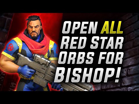 Open ALL Red Star Orbs for Bishop! - MARVEL Strike Force - MSF