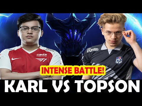KARL vs TOPSON MIDLANE BATTLE - INTENSE GAME | DOTA 2 Gameplay